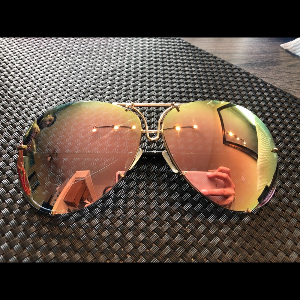 Large Aviator Rainbow Sunglasses
